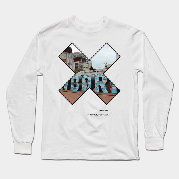 Prishtina City Long Sleeve T-Shirt by HustlemePite